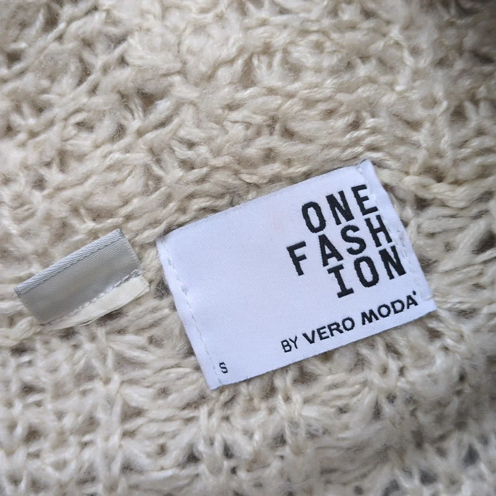 Vero Moda Cream Cowl Neck Textured Knit Sweater S - Picture 6 of 7